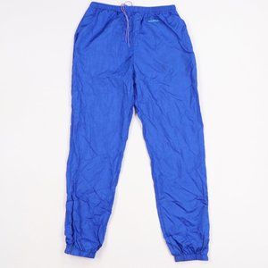 Vintage 90s K Swiss Spell Out Nylon Joggers Blue